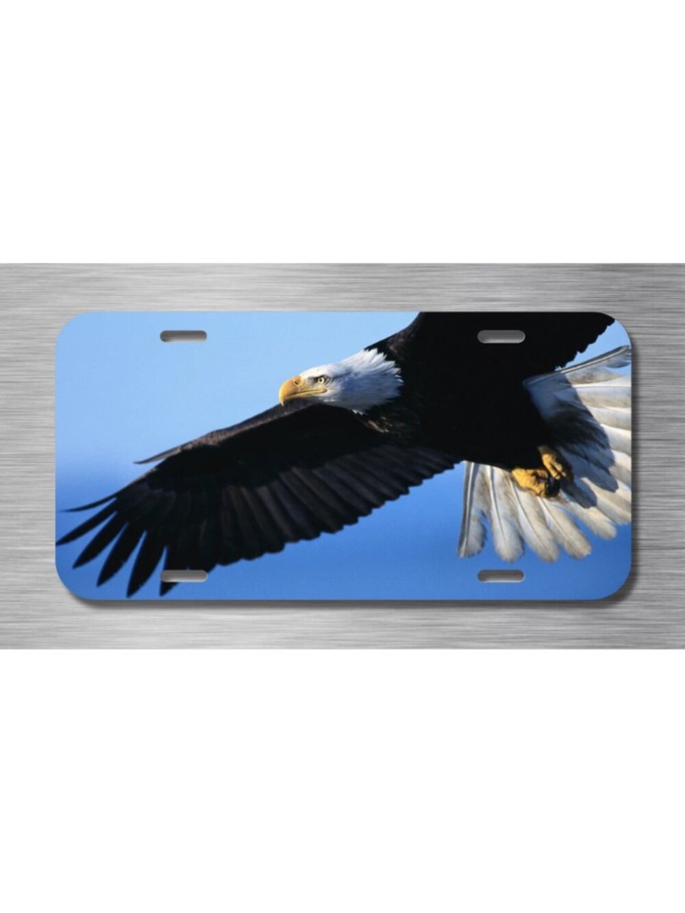 Bald Eagle Vehicle License Plate Front Auto Tag American Soaring Eagle NEW USA